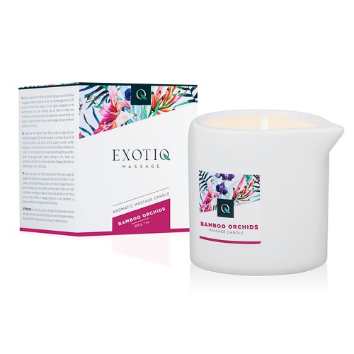 Exotiq  «Bamboo Orchids» Massagekerze mit blumigem Duft (Bambus Orchidee), 200g 