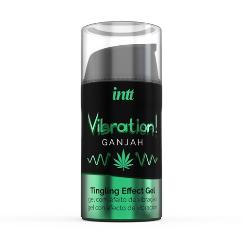 INTT «Vibration! Ganjah» 15ml prickelndes Intimgel mit Geschmack (Ganjah) für einen intensiven Orgasmus