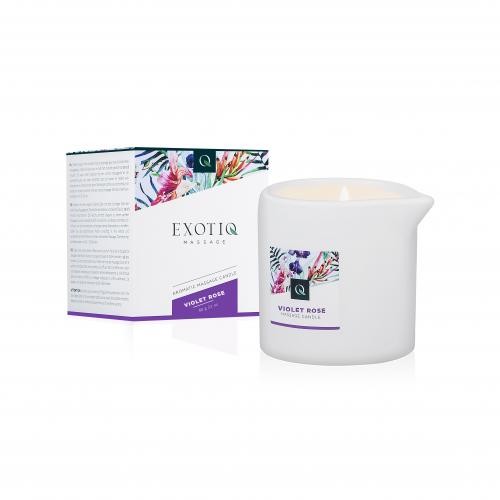 Exotiq  «Violet Rose» massage candle with romantic scent, 60g 