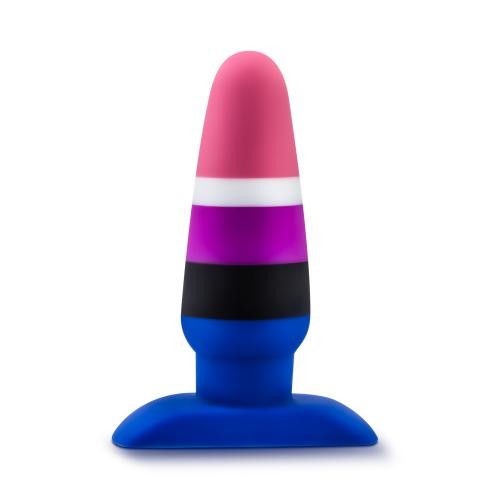 Avant «Fluid» silicone anal plug, pride edition