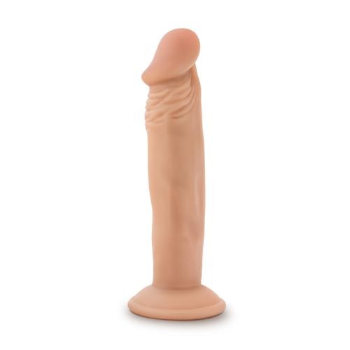 Dr. Skin «Dr. Small Dildo - Vanilla» anatomical dildo with a large glans and suction cup