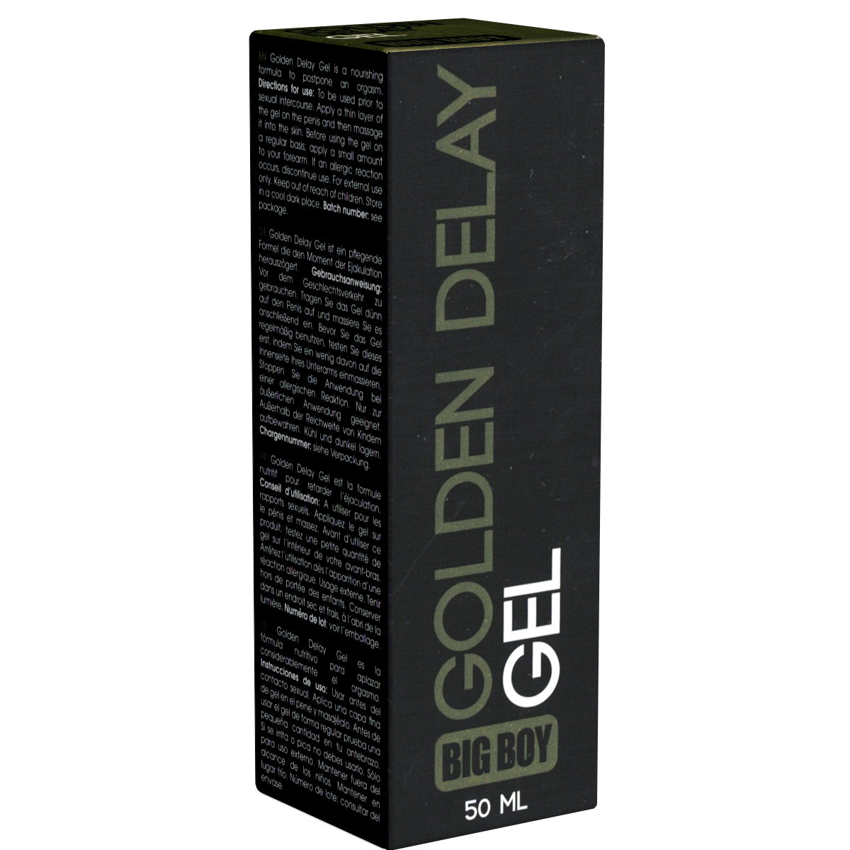 Cobeco Pharma BIG BOY «Golden Delay Gel» 50ml retarding cream for a reliable erection