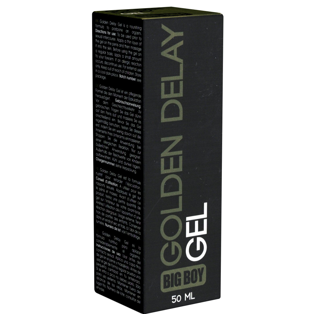 Cobeco Pharma BIG BOY «Golden Delay Gel» 50ml verzögernde Creme für eine ausdauernde Erektion 