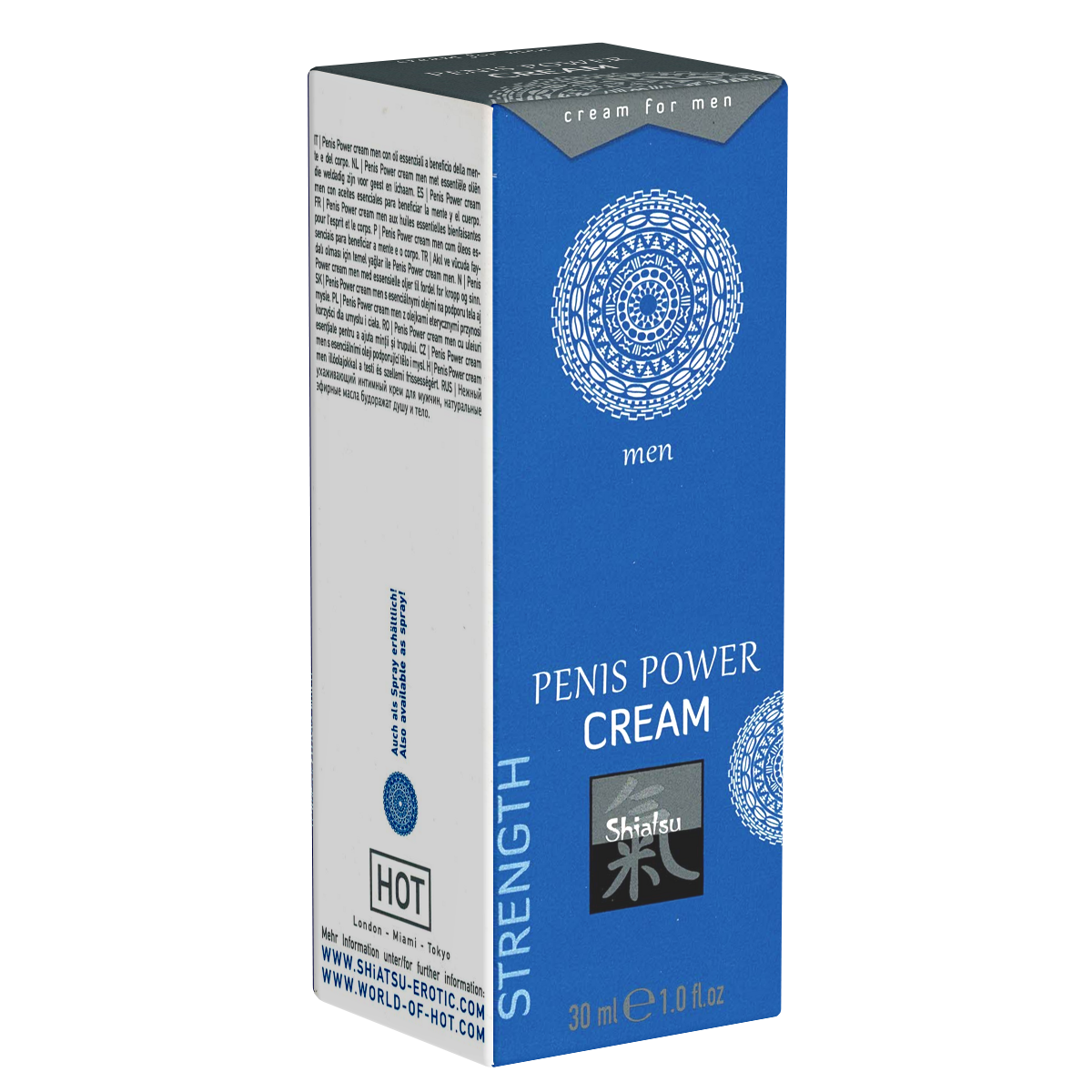 Shiatsu «Penis Power Cream» 30ml penis massage cream for a harder erection