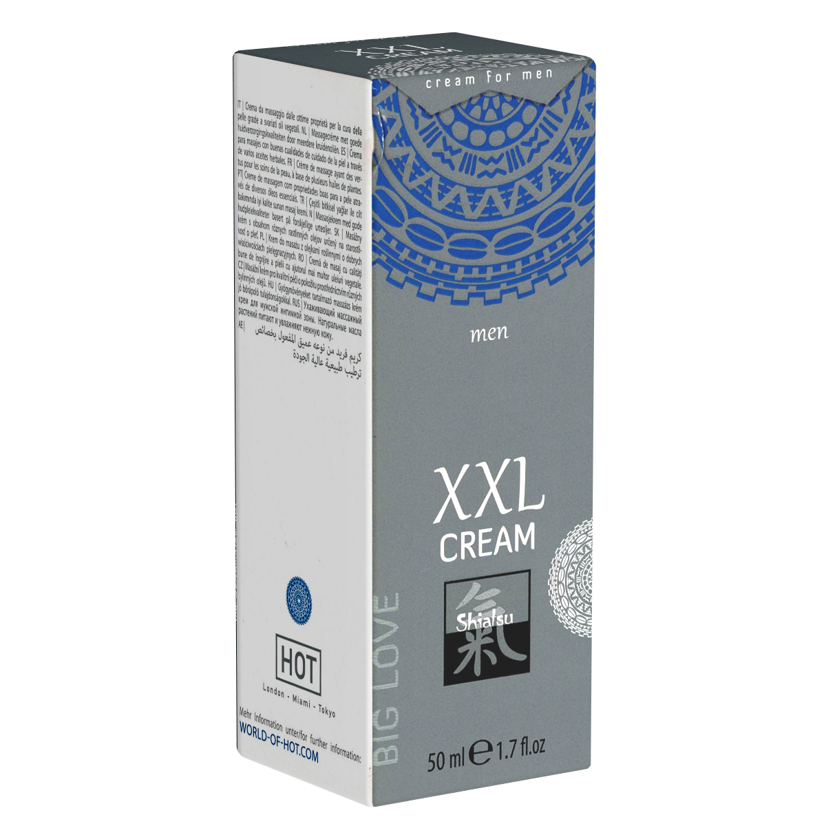 Shiatsu «XXL Cream» 50ml penis massage cream for a bigger erection