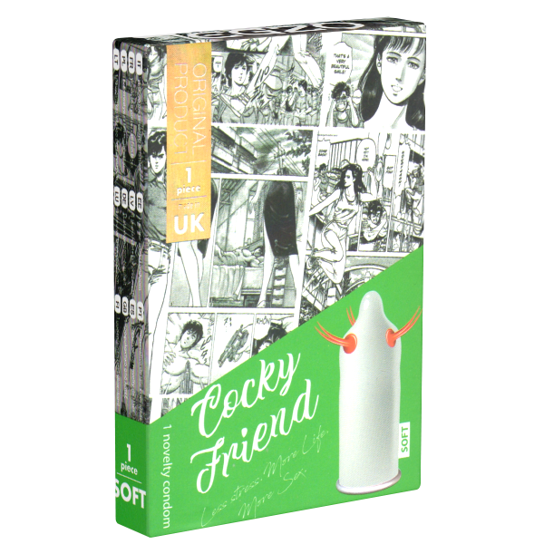 EGZO CF-10 (soft) «Cocky Friend» 1 special condom with extremely stimulating spikes