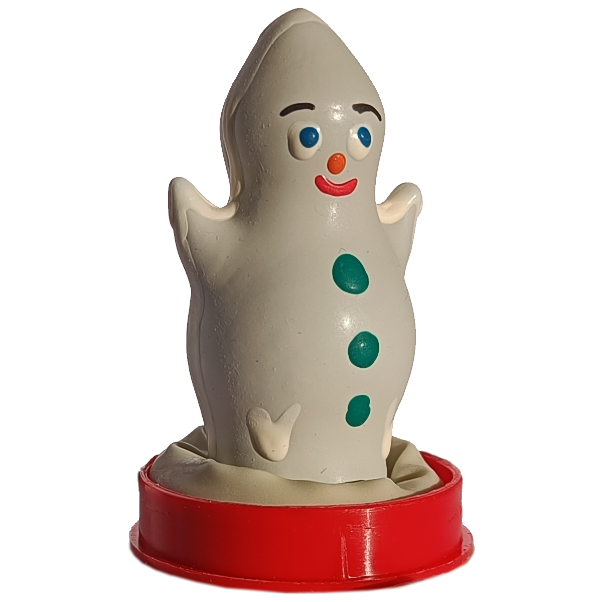 Novelty condom with figure «Ghost» 1 piece, hand painted