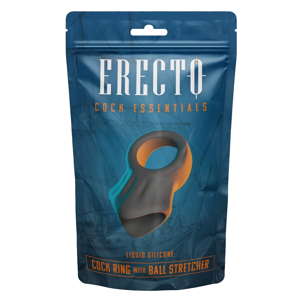 Erecto Liquid Silicone «Cock Ring with Ball Stretcher» sehr flexibel, extra weich, Robust und stabil