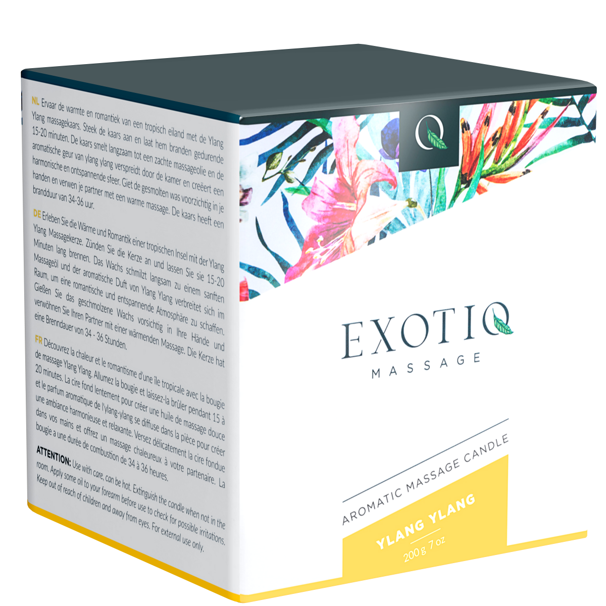 Exotiq  «Ylang Ylang» Massagekerze mit anregendem Duft (Ylang-Ylang), 200g