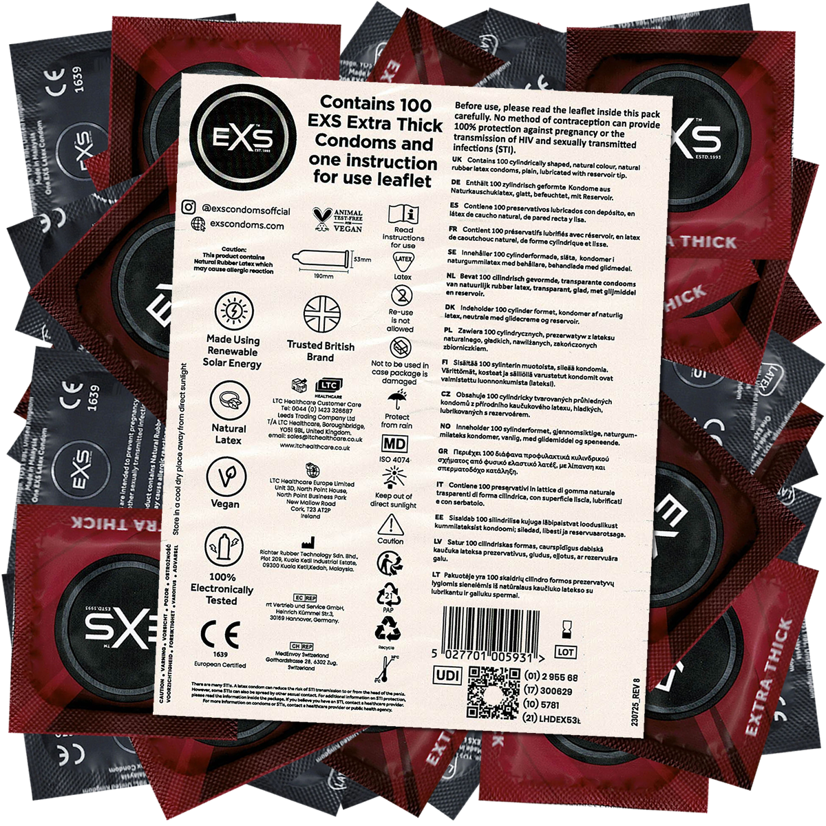 EXS Bulk-Pack: Extra Thick, 100  strong Kondome