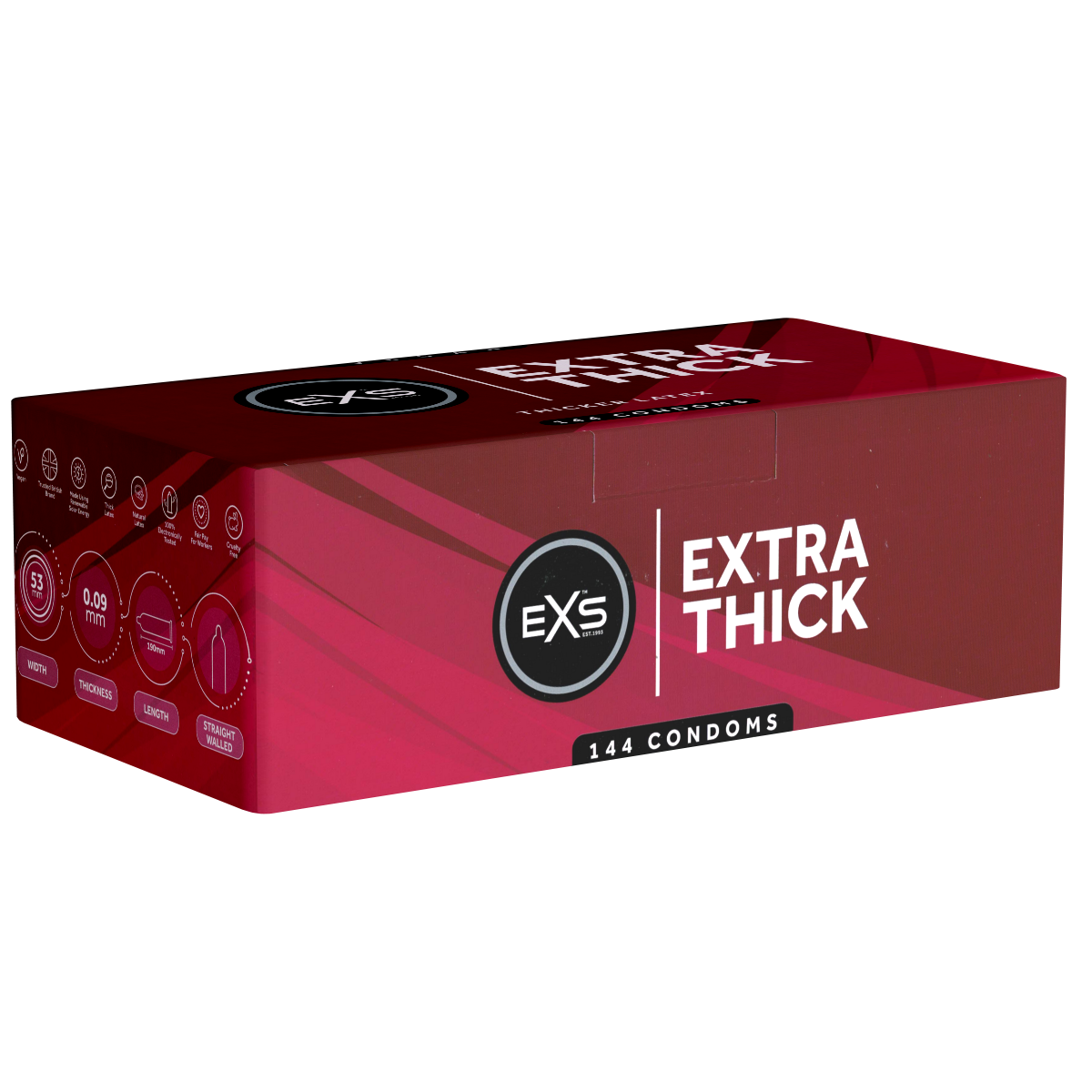 EXS Clinic-Pack: Extra Thick, 144 strong Kondome