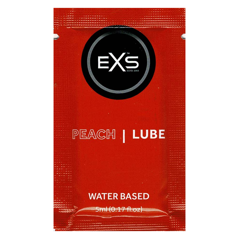 EXS Natural Flavoured Lube: Peach, 5ml foil