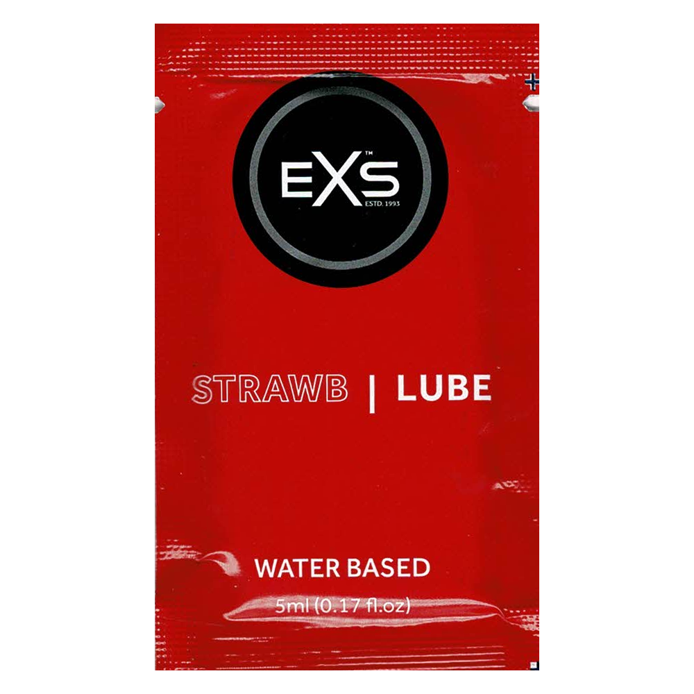 EXS Natural Flavoured Lube: Strawberry, 5ml foil