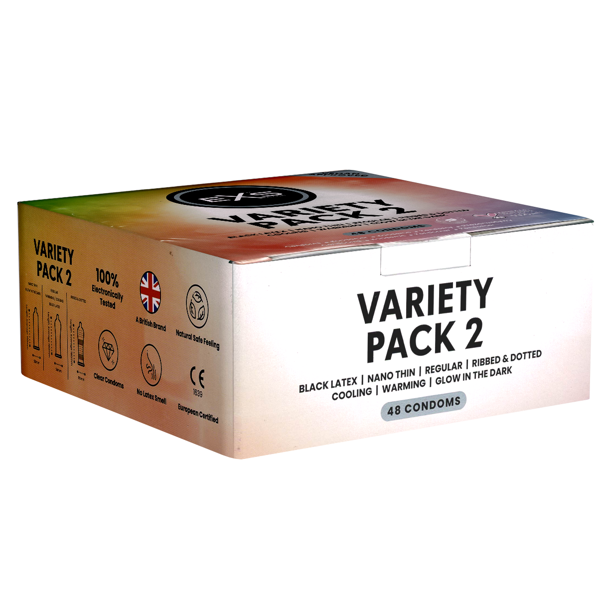 EXS Maxi-Pack: Variety Pack 2, 48 assorted condoms