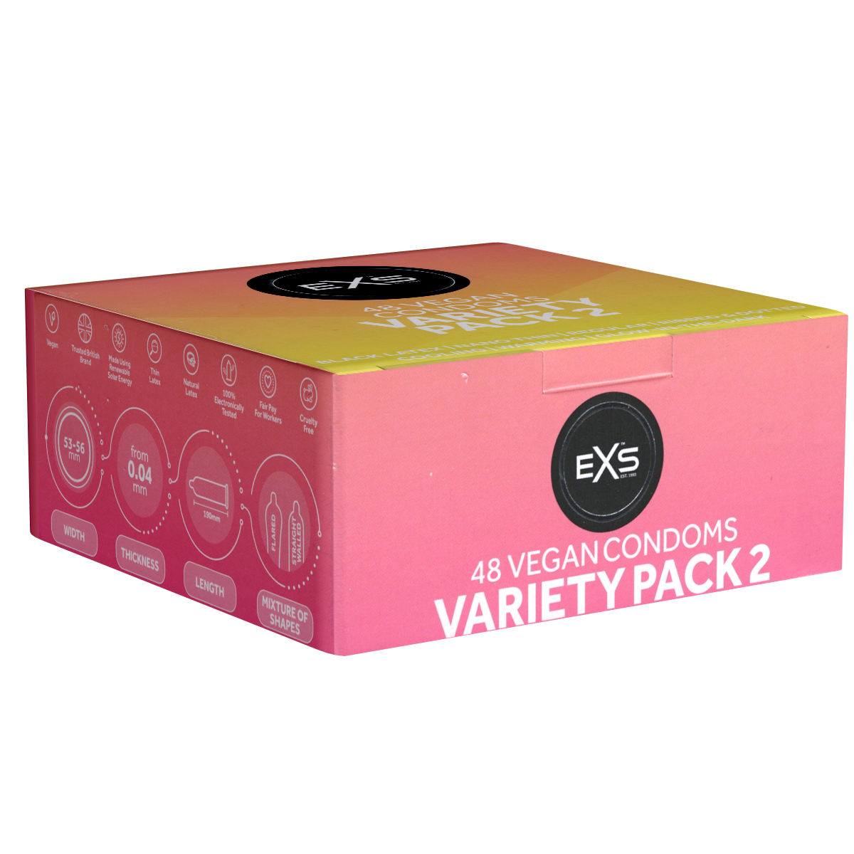 EXS «Variety Pack 2» 48 gemischte Kondome - der Bestseller-Mix
