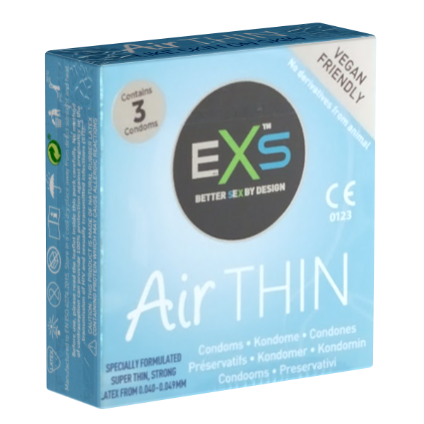 EXS Kleinpackung «Air Thin» 3 extradünne Kondome für ein Gefühl wie ohne Kondom