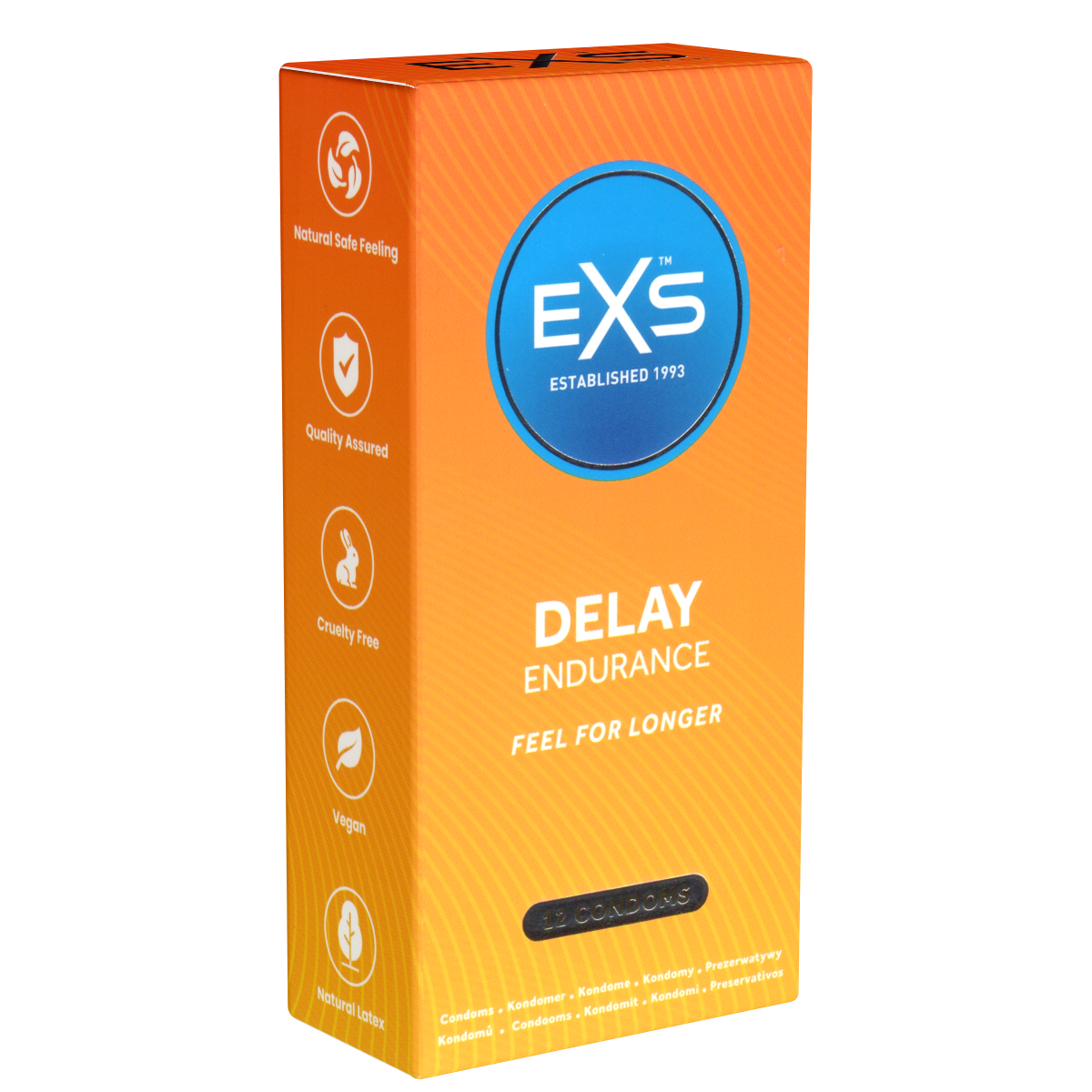 EXS «Delay Endurance» 12 retarding condoms for passion (almost) without end