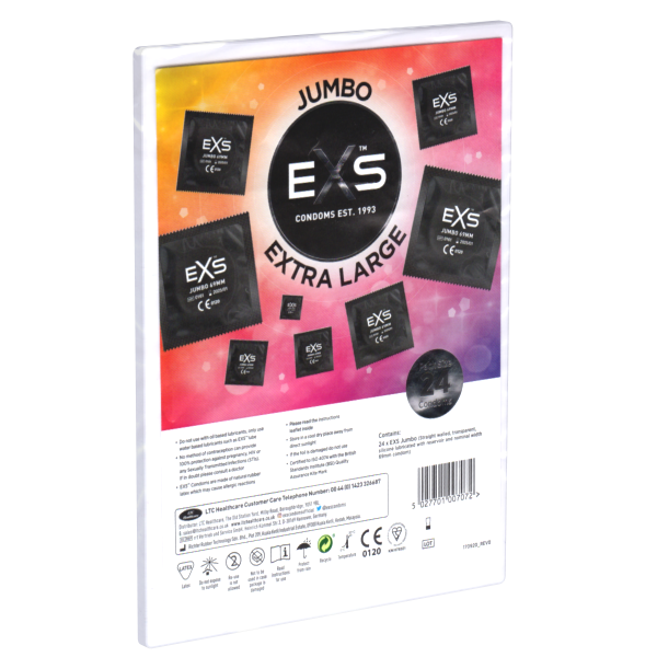 EXS «Jumbo 69» 24 extrem breite Kondome für prall ausgestattete Männer