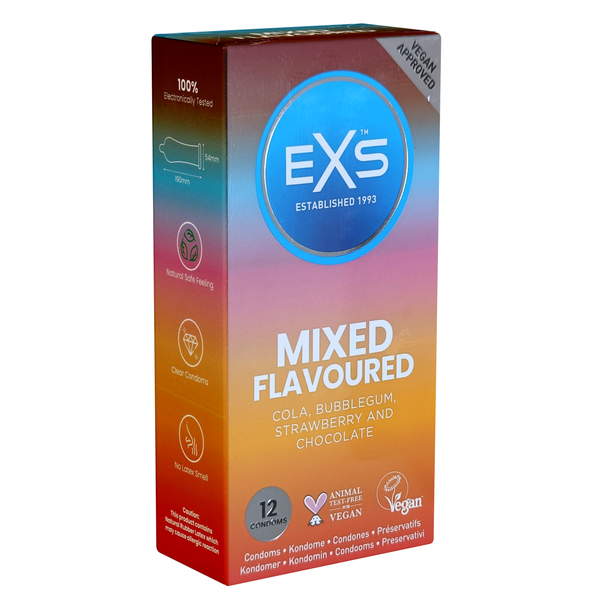 EXS «Mixed Flavoured» 12 tasty condoms in the unique mix