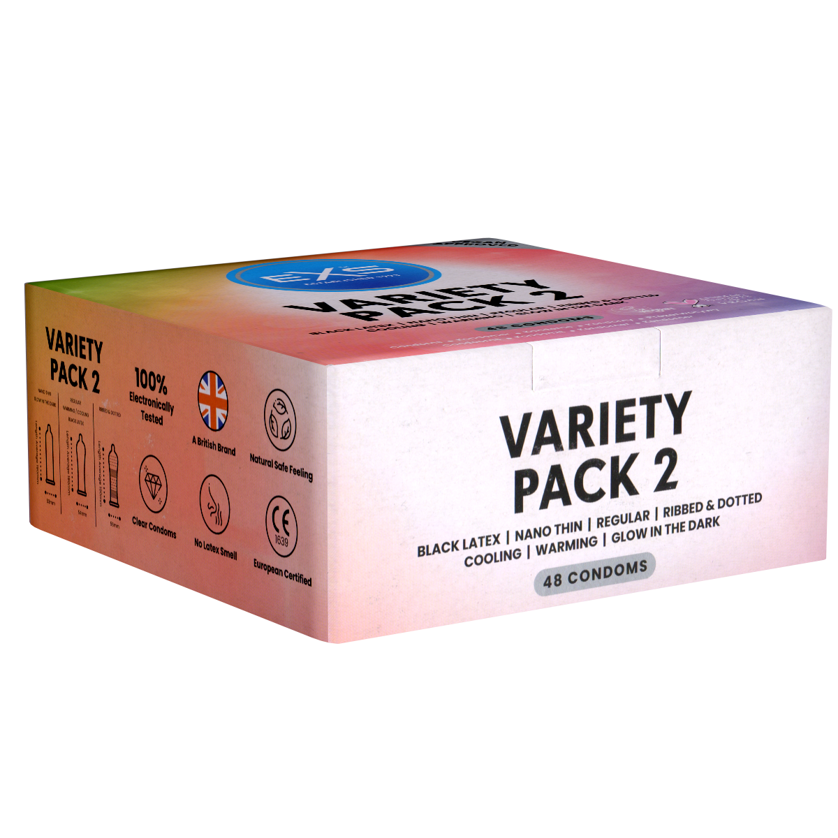 EXS «Variety Pack 2» 48 gemischte Kondome - der Bestseller-Mix