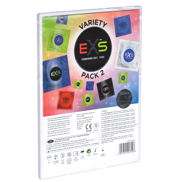 EXS «Variety Pack 2» 42 gemischte Kondome - der Bestseller-Mix