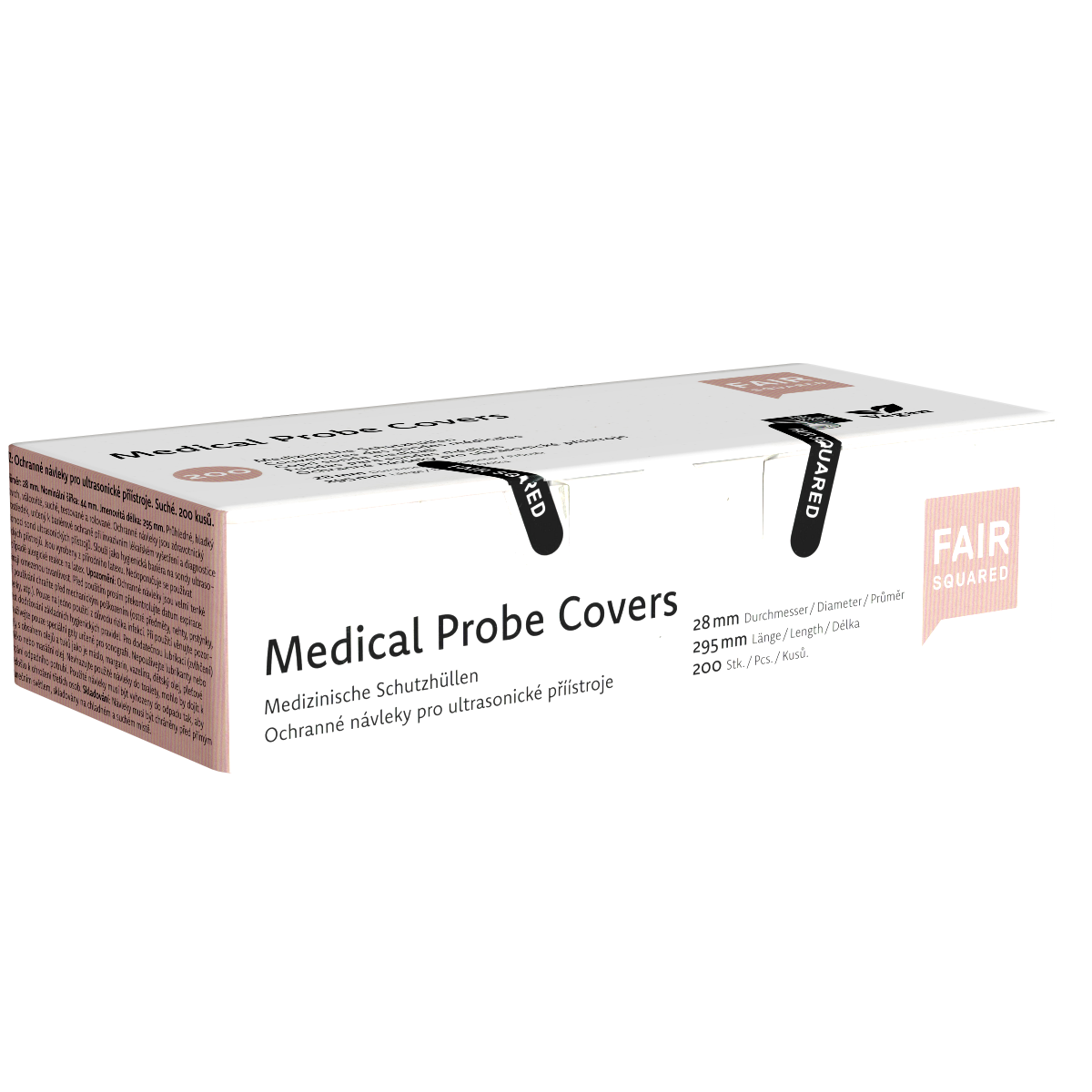 Fair Squared «Medical Probe Covers» Ø28 mm 200 medical probe covers made from fair-trade natural rubber latex
