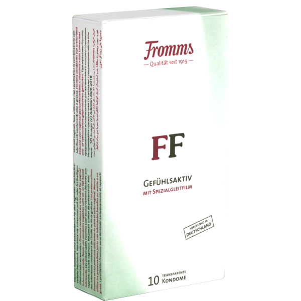 Fromms «FF gefühlsaktiv» 10 condoms with special lubrication