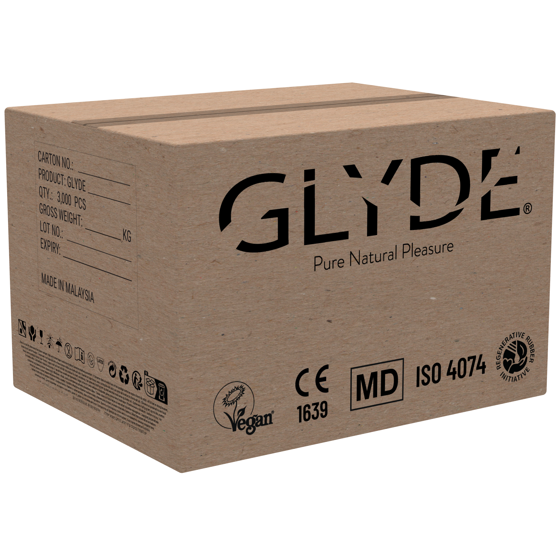 GLYDE «Maxi» Karton, 30 x 100 Kondome