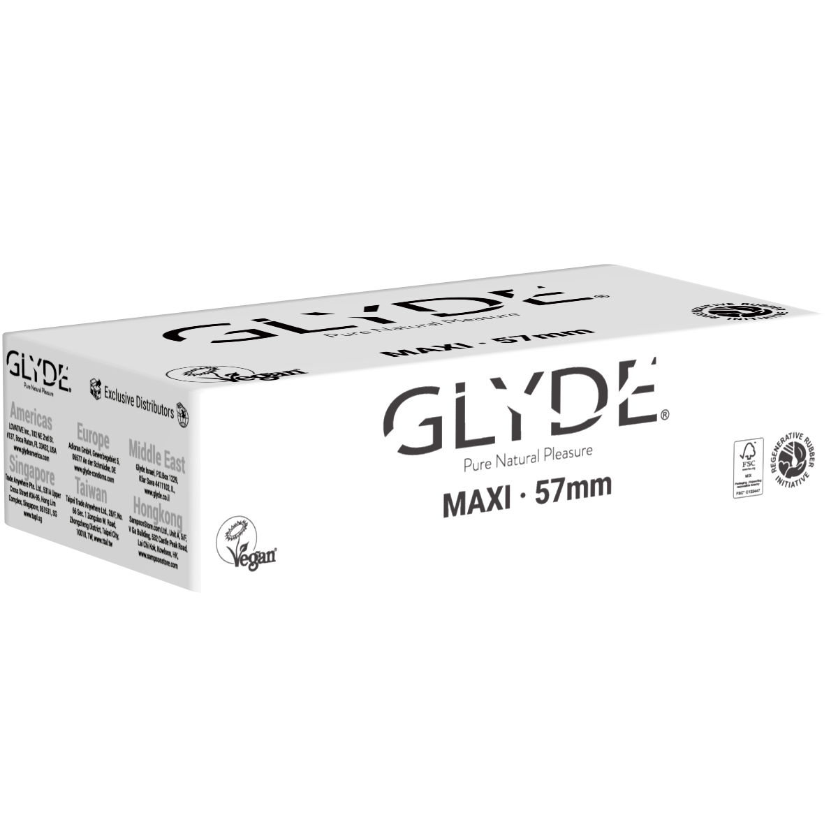 GLYDE «Maxi» 100 große Kondome, zertifiziert mit der Vegan-Blume