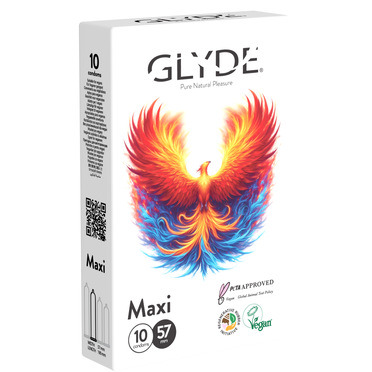 GLYDE «Maxi» 10 große Kondome, zertifiziert mit der Vegan-Blume
