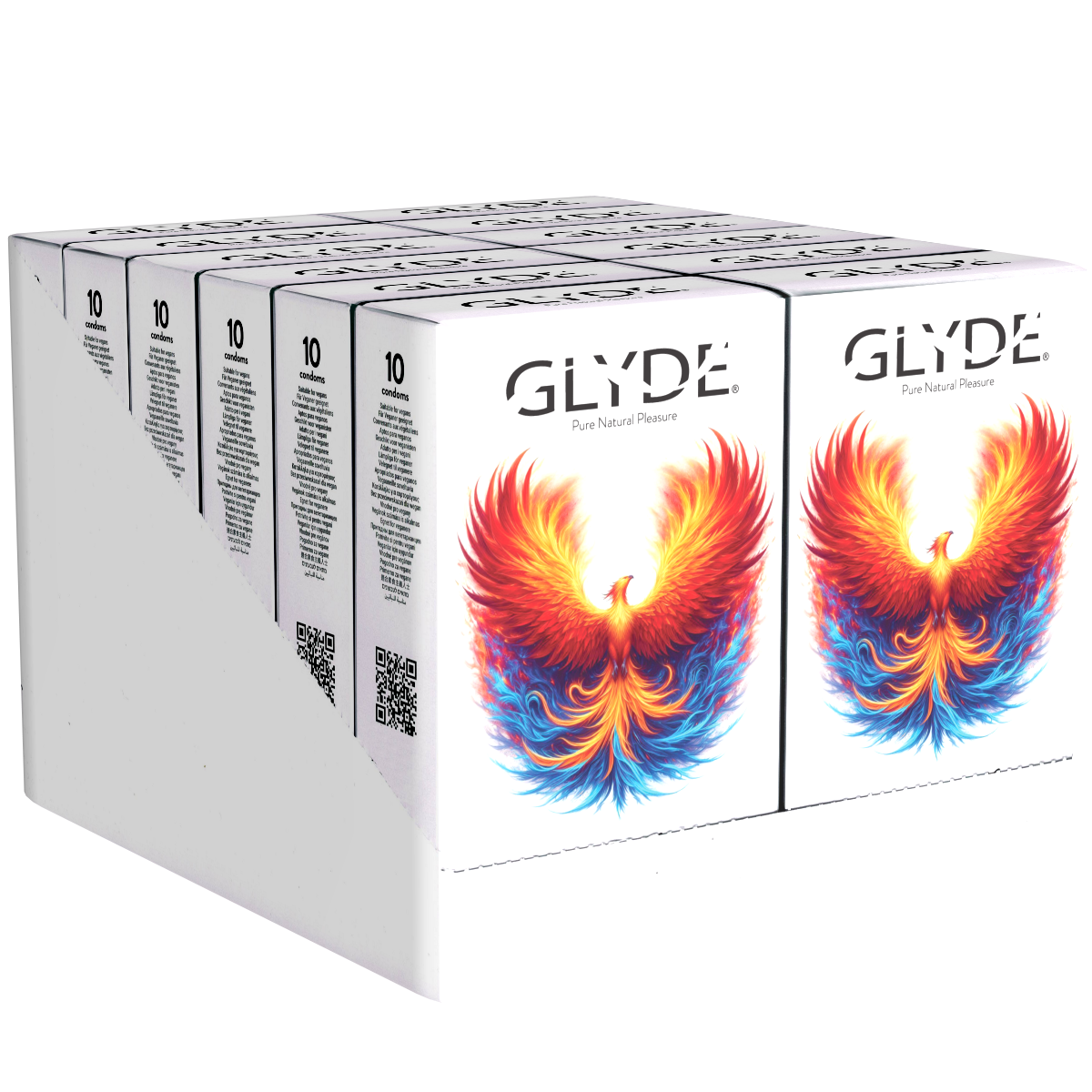 GLYDE «Maxi» Display, 12 x 10 große Kondome