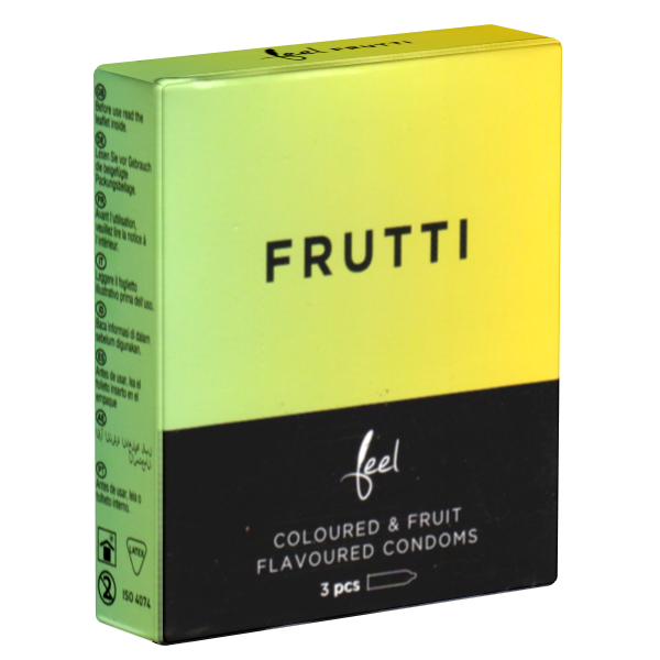 Feel «Frutti» 3 samtweiche Kondome mit Fruchtgeschmack