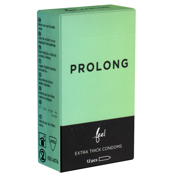 Feel «Prolong» 12 Kondome für mehr Durchhaltevermögen ohne Chemikalien