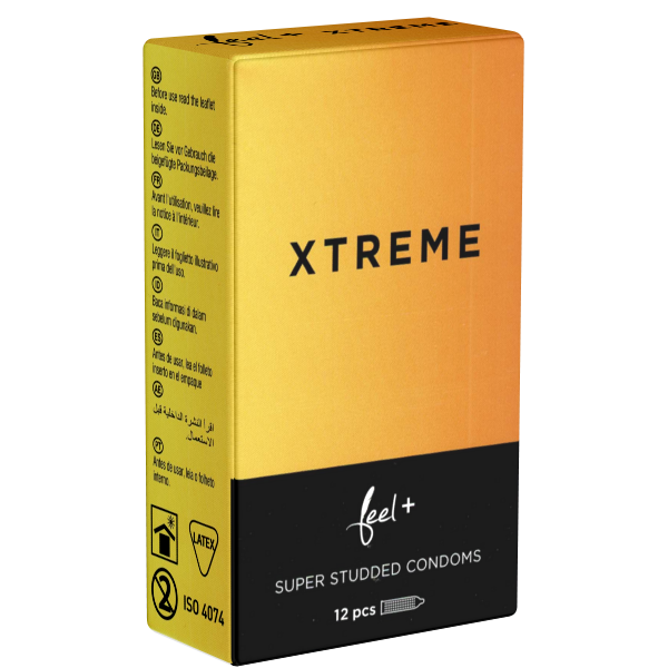 Feel «Xtreme» 12 extremely dotted condoms with innovative super dots