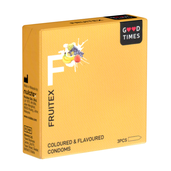 GoodTimes «Fruitex» Coloured & Flavoured - 3 multicoloured and fruity condoms