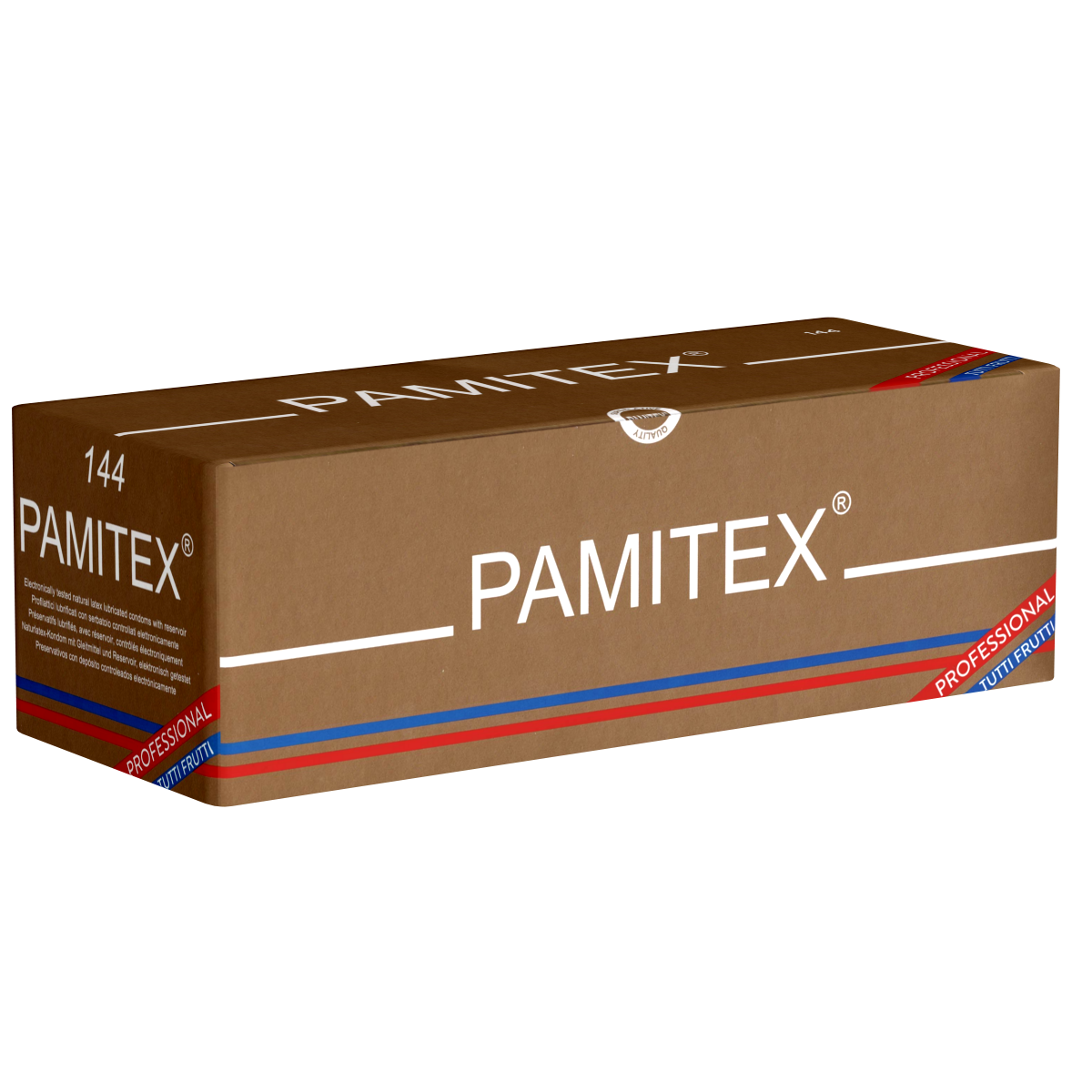 Pamitex «Professional Tutti Frutti» 144 lange aromatisierte Kondome