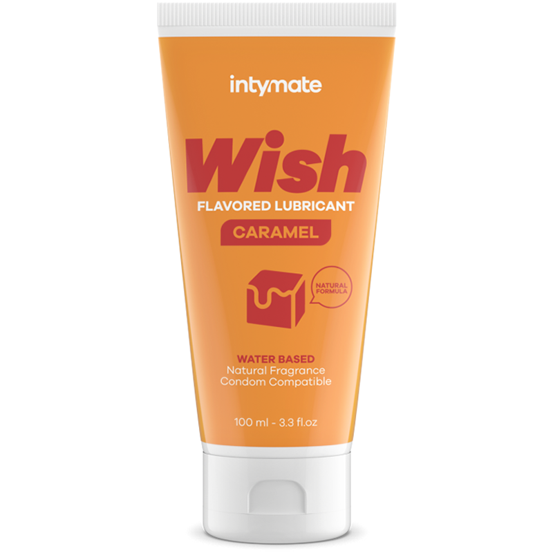 Intymate «Wish» Caramel, 100ml wasserbasiertes Gleitgel mit Karamellgeschmack