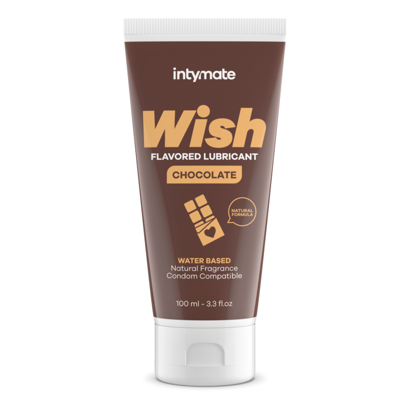 Intymate «Wish» Chocolate, 100ml wasserbasiertes Gleitgel mit Schokogeschmack