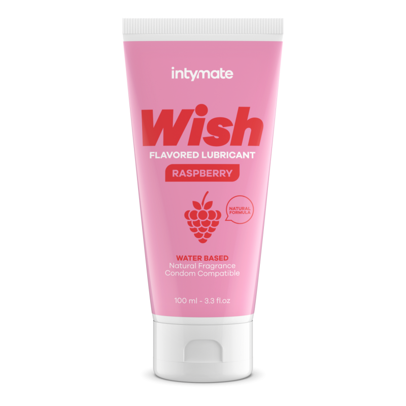 Intymate «Wish» Raspberry, 100ml wasserbasiertes Gleitgel mit Himbeergeschmack