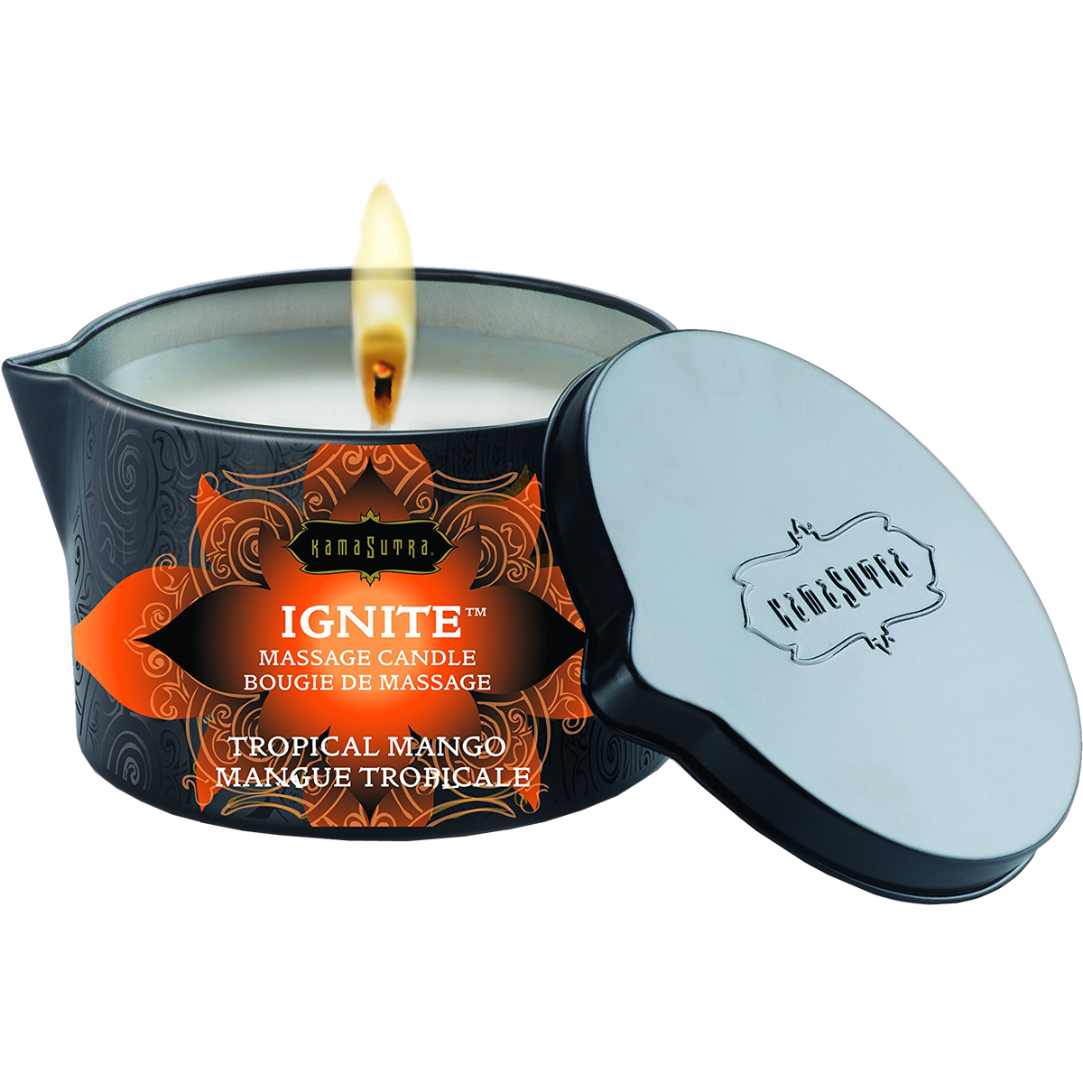 Kamasutra Massage Candle «Ignite» Tropical Mango, 170g