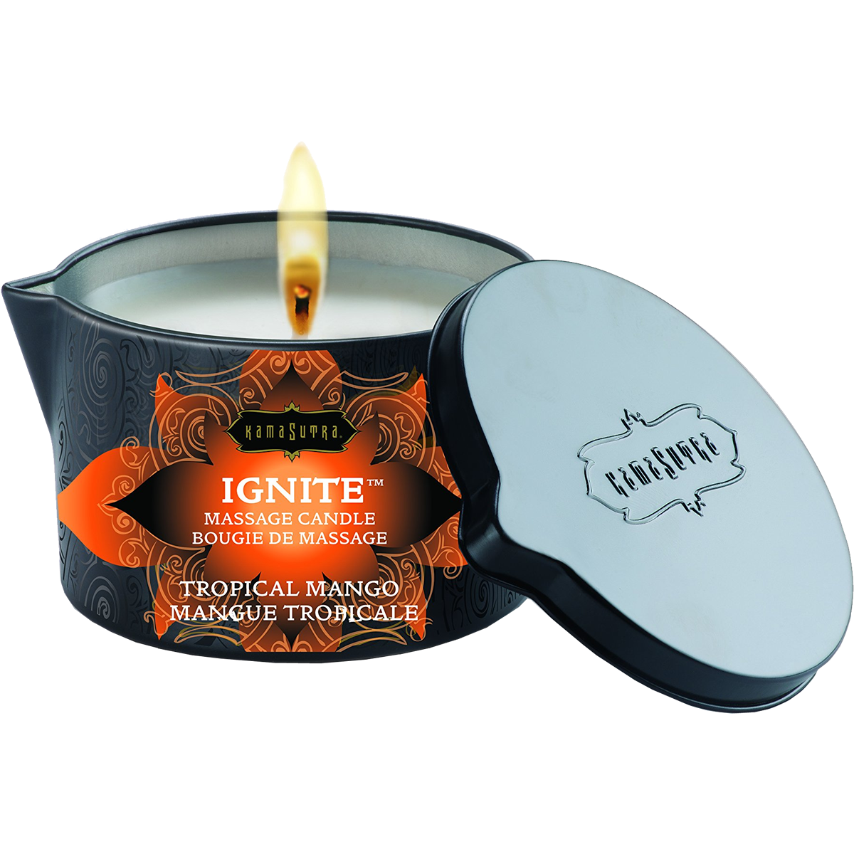 Kamasutra Massagekerze «Ignite» Tropical Mango, 170g