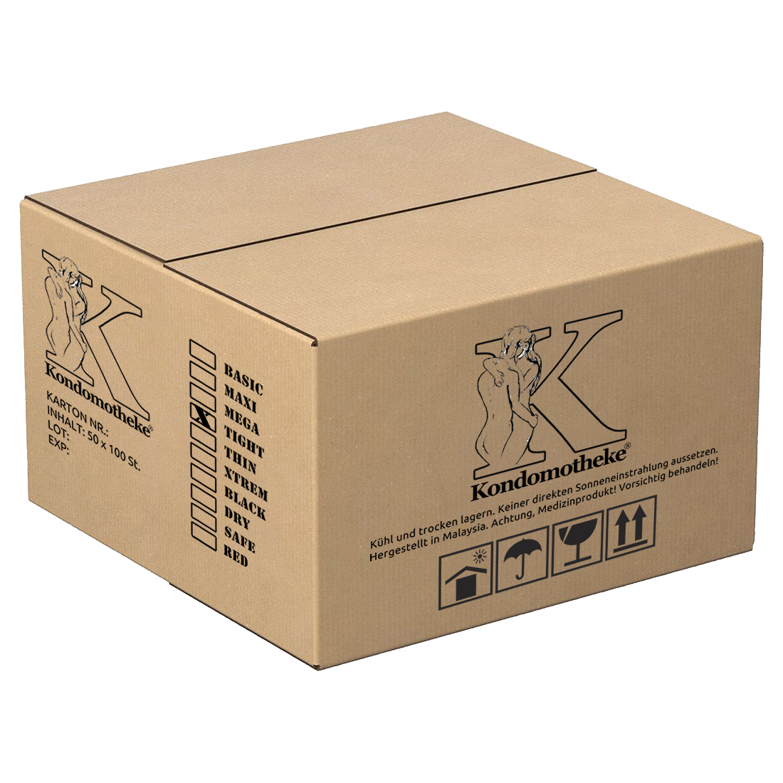 Kondomotheke «TIGHT» 50 x 100 tighter condoms for a secure fit without slipping
