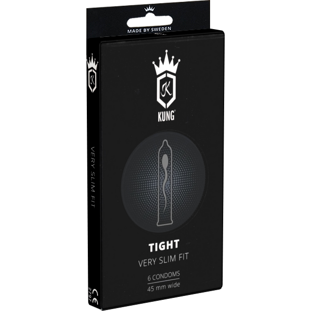 Kung «Tight» Very Slim Fit - 6 sehr enge Kondome mit 45mm Breite