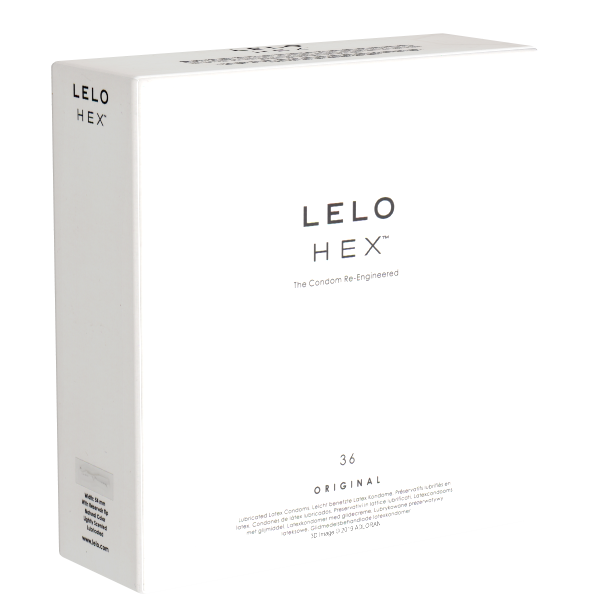 Lelo HEX™ «Original» die Kondom-Innovation mit revolutionärer Sechseckstruktur, 36 Stück