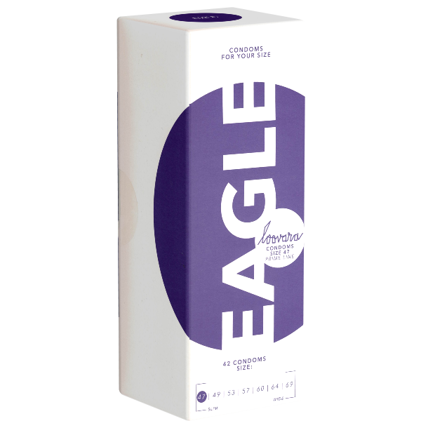 Loovara 47 «Eagle» 42 durable made-to-measure condoms made of fair trade latex