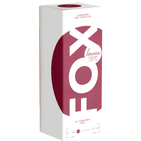 Loovara 53 «Fox» 42 thinner made-to-measure condoms made of fair trade latex