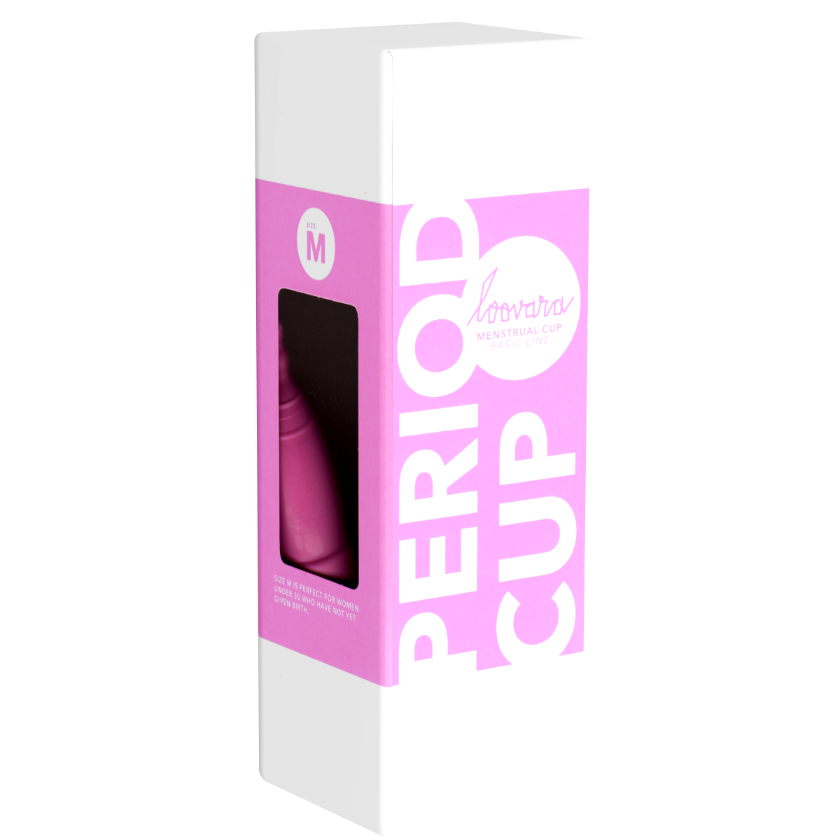 Loovara «Period Cup» (size L) pink menstrual cup - the environmentally friendly alternative to pads & tampons