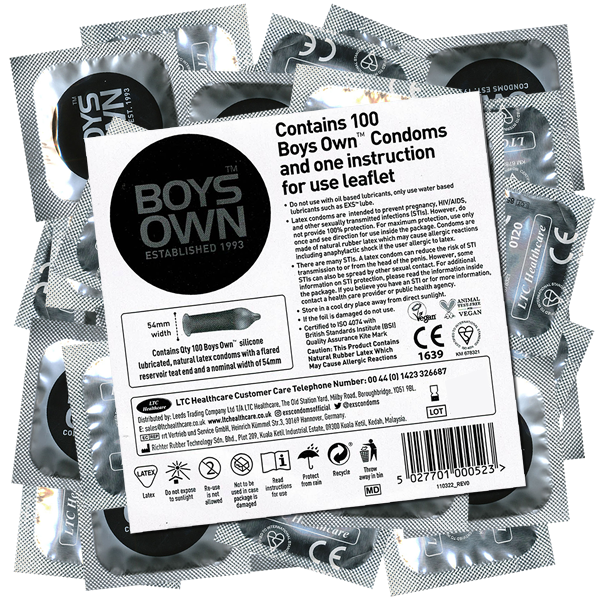 LTC «Boys Own Condoms» 100 reliable condoms for men
