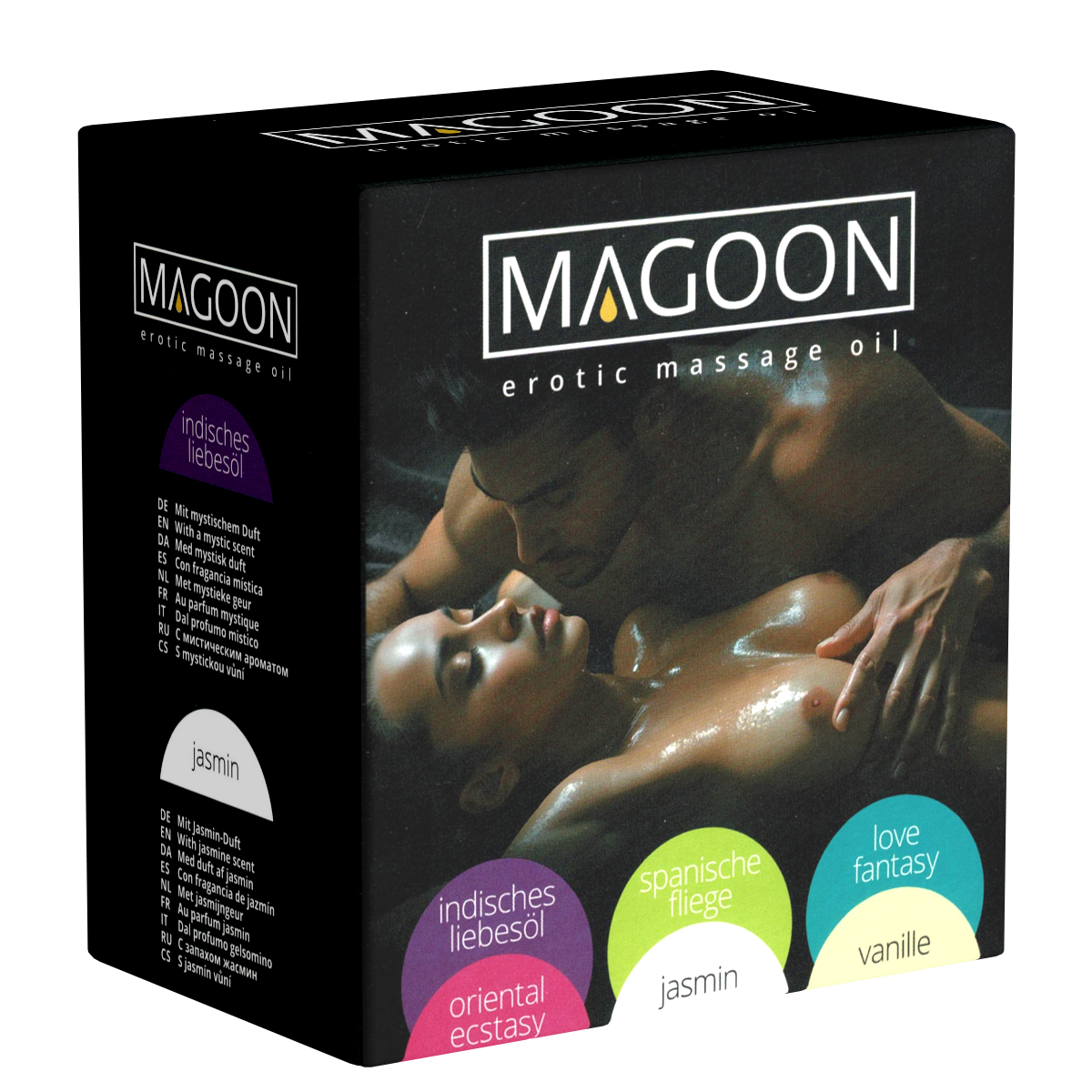 Magoon Massageöl «Best of Magoon Mix» 6x 100ml erotisches Massageöl mit verschiedenen Düften
