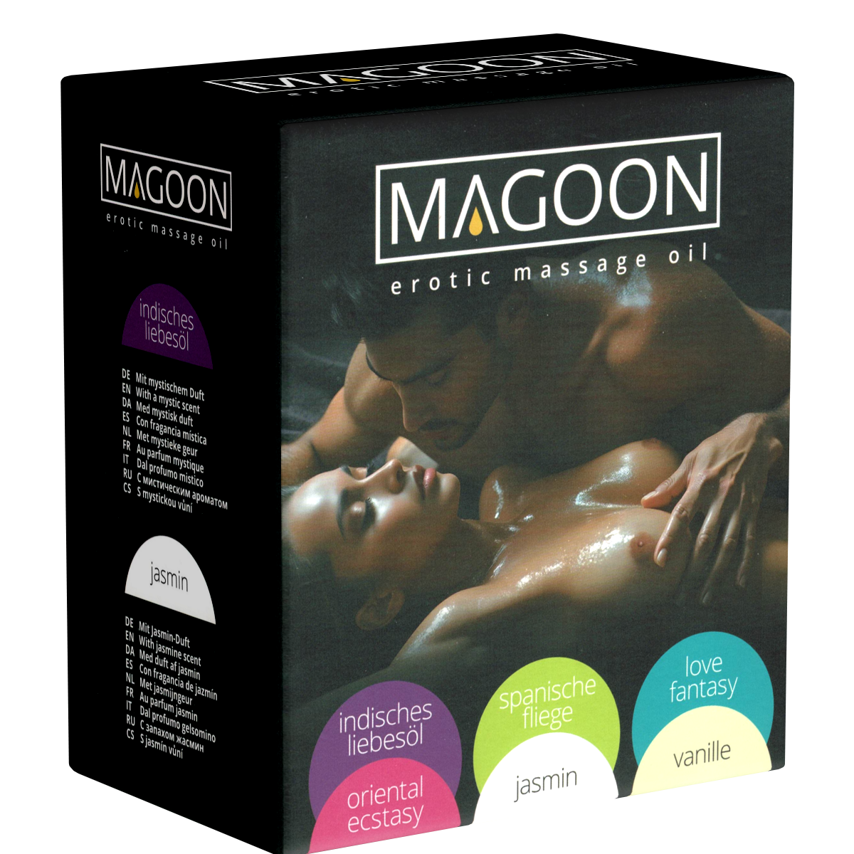 Magoon Massageöl «Best of Magoon Mix» 6x 200ml erotisches Massageöl mit verschiedenen Düften